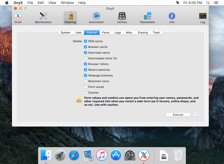 onyx for mac os 10.8.5